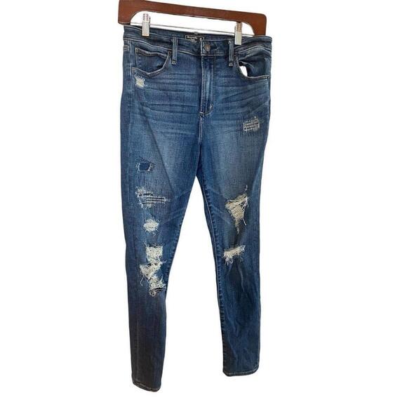 Abercrombie & Fitch Simone High Rise Super Skinny Destressed Jean Sz.28/6 - Picture 1 of 3